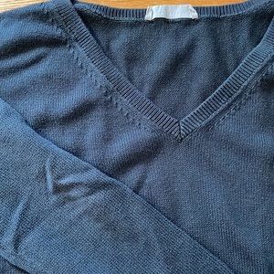 Everlane Soft Cotton V-Neck in 'Washed Black' | XXS